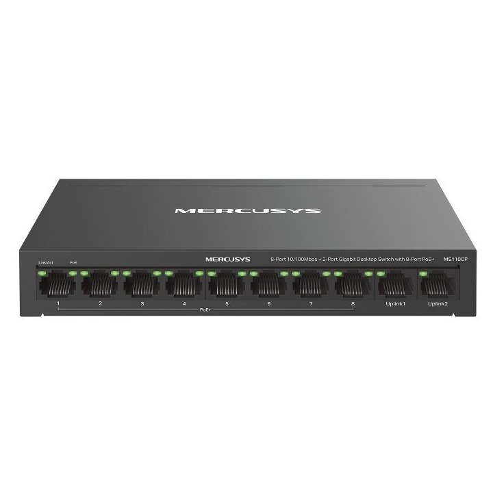 Switch Poe+ No Gestionable Mercusys Ms110cp 10p...