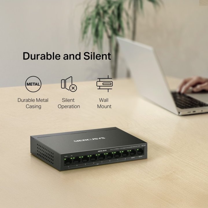 Switch Poe+ No Gestionable Mercusys Ms110cp 10p...