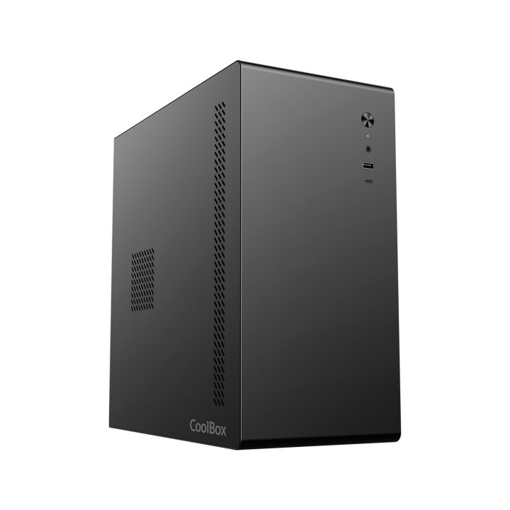 Caja Micro Atx Coolbox M640c Gpu Max 300mm 1x3.5 2x2.5 Color Negro Con Fuente Basic500gr 500w