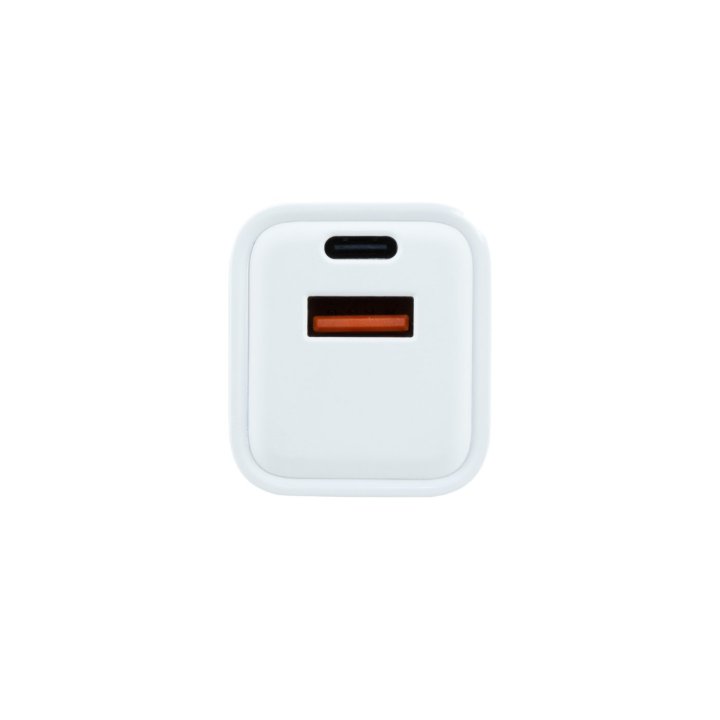 Cargador De Pared Coolbox Coo-cup-20ca 20w Gan 1xusb-c Pd 1xusb-a Color Blanco