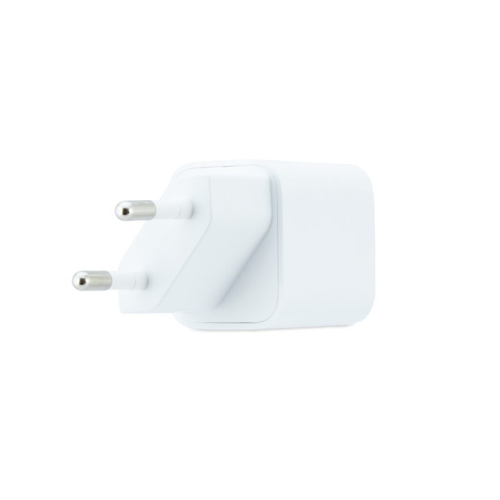 Cargador De Pared Coolbox Coo-cup-20ca 20w Gan 1xusb-c Pd 1xusb-a Color Blanco