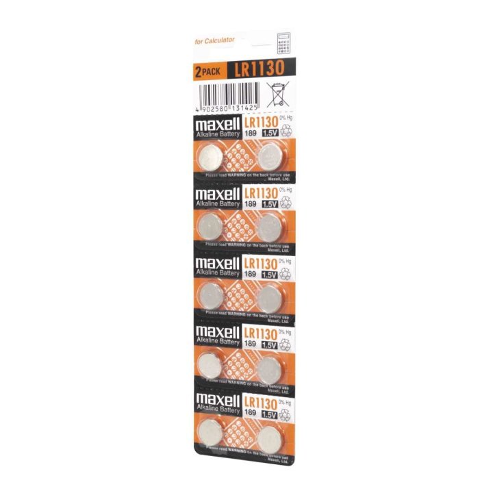 Pilas Lr1130 Maxell Lr1130-b10 1.5v Blister 10 Unidades (ecotasas Incluidas)