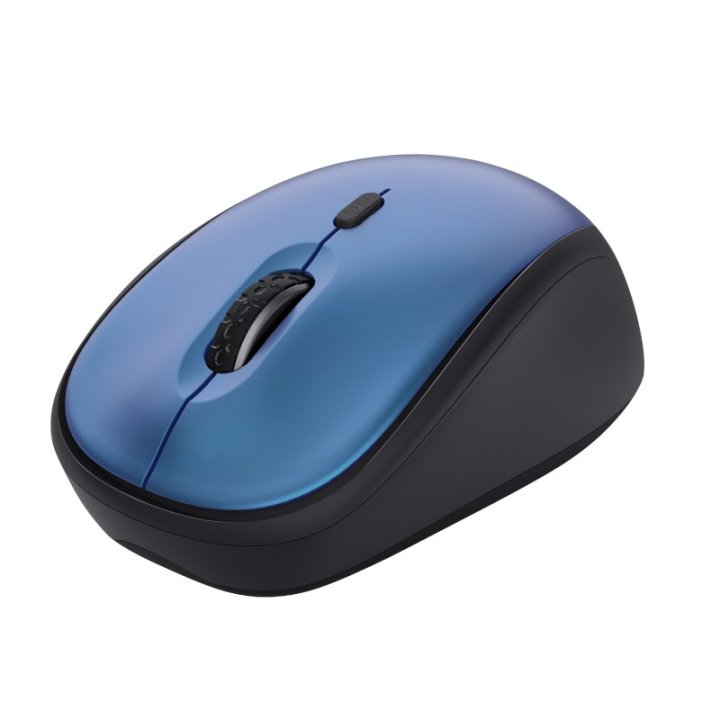 Mouse Trust Wireless Yvi+ Eco Azul 1600dpi Ajustable 4 Botones