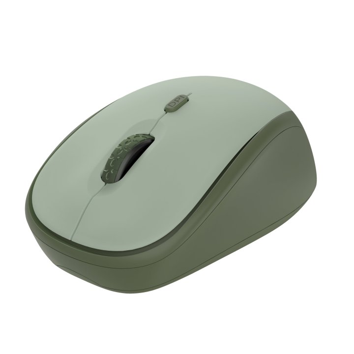 Mouse Trust Wireless Yvi+ Eco Verde 1600dpi Ajustable 4 Botones