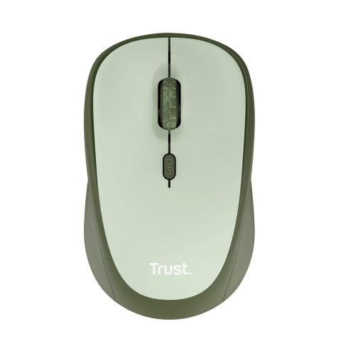 Mouse Trust Wireless Yvi+ Eco Verde 1600dpi Ajustable 4 Botones
