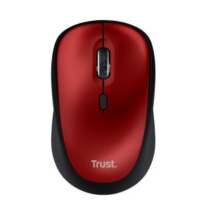 Mouse Trust Wireless Yvi+ Eco Rojo 1600dpi Ajustable 4 Botones 2