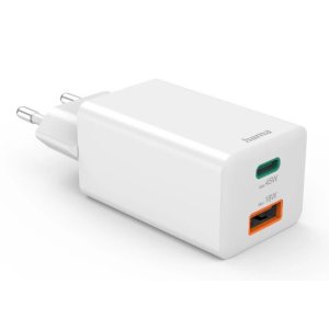 Cargador De Pared Hama 45w 1xusb-c Pd 1xusb-a Minicargador Color Blanco 2