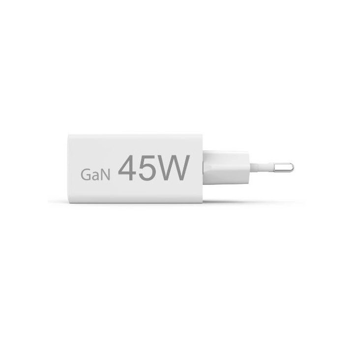 Cargador De Pared Hama 45w 1xusb-c Pd 1xusb-a Minicargador Color Blanco