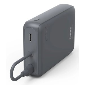 Powerbank Hama Power Pack 10000 Mah 2xusb-c Indicador De Carga Cable Integrado Antracita