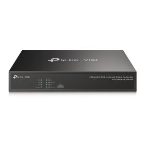Grabador De Video Tp-link Vigi Nvr1004h-4p 4 Canales 16mp 4xrj45 Poe+ 53w Hdmi 4k H.265+ Sata 2xusb
