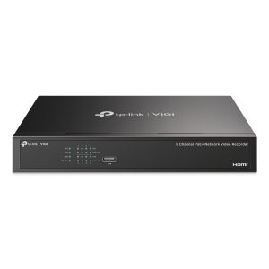 Grabador De Video Tp-link Vigi Nvr1008h-8p 8 Canales 16mp 8xrj45 Poe+ 53w Hdmi 4k H.265+ Sata 2xusb