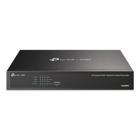 Grabador De Video Tp-link Vigi Nvr1008h-8p 8 Canales 16mp 8xrj45 Poe+ 53w Hdmi 4k H.265+ Sata 2xusb
