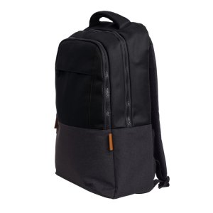 Mochila Trust Lisboa Color Negro Para Portatiles Hasta 16" 3 Compartimientos 23l