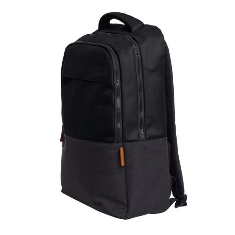Mochila Trust Lisboa Color Negro Para Portatiles Hasta 16" 3 Compartimientos 23l
