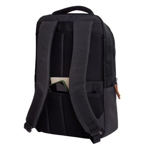 Mochila Trust Lisboa Color Negro Para Portatiles Hasta 16" 3 Compartimientos 23l