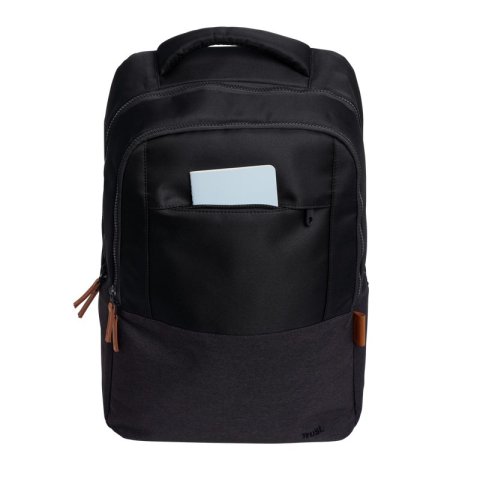 Mochila Trust Lisboa Color Negro Para Portatiles Hasta 16" 3 Compartimientos 23l