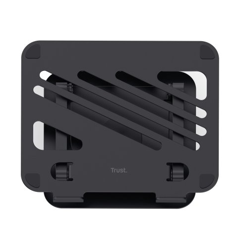 Soporte De Portatil Trust Zeff Metalico Color Negro Plegable Giratorio Hasta 16" 10kg