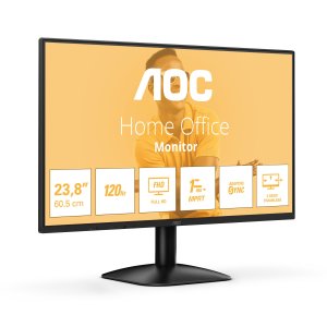 Monitor 24" Hdmi Vga Aoc 24b31h Ips Fhd 1ms 120hz Vesa 100x100 Negro 2
