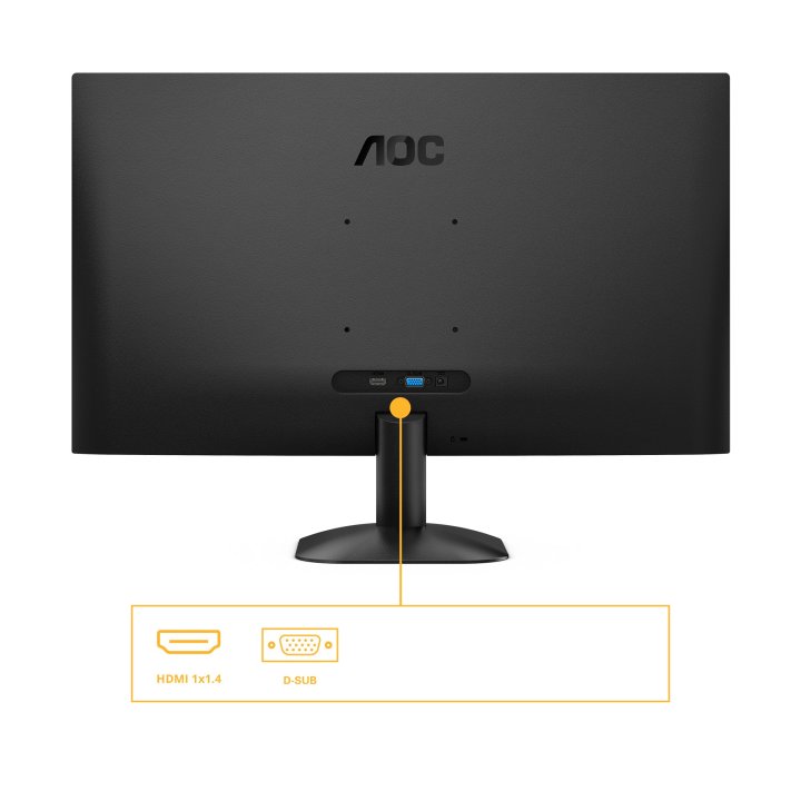Monitor 27" Hdmi Vga Aoc 27b31h Ips Fhd 1ms 120hz Vesa 100x100 Negro
