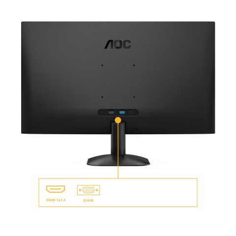 Monitor 27" Hdmi Vga Aoc 27b31h Ips Fhd 1ms 120hz Vesa 100x100 Negro