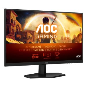 Monitor 27" Dp Hdmi Aoc 27g42e Ips Fhd 0.5ms 180hz Vesa 100x100 Negro 2