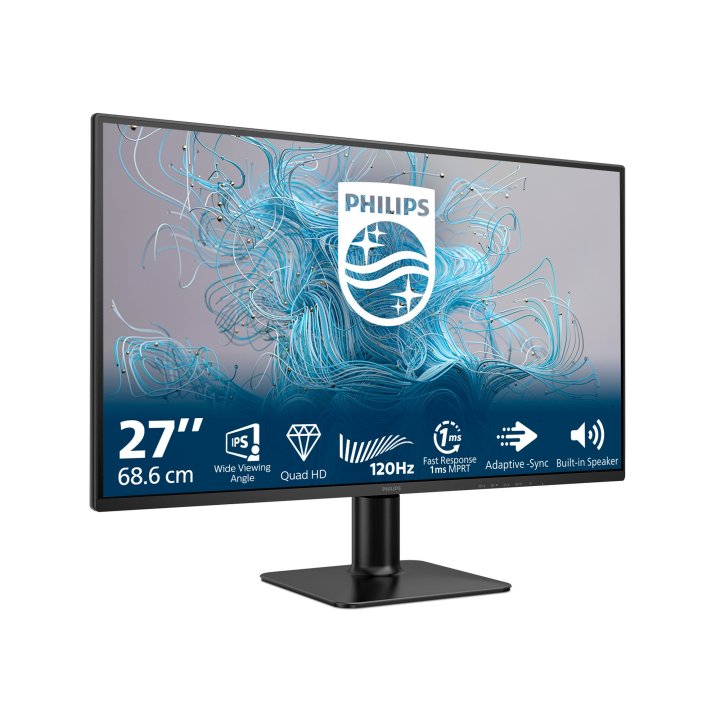 Monitor 27" Dp Hdmi Philips 27e2n2500 00 Ips Qhd 2560x1440 120hz 1ms Vesa 100x100 Negro
