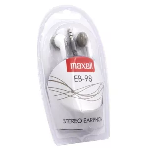 Auricular Intrauditivo Maxell Eb-98 Blanco Jack 3.5mm 0.94m