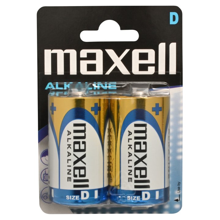 Pilas Lr20 D Maxell Lr20-b2 Gd 1.5v Blister 2...