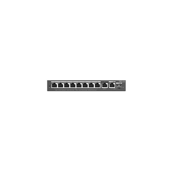 Switch Gestionable L2 Ruijie Rg-es210gs-p 10xrj45 Gb 1x Sfp Ge 8xpoe 120w Gestion En La Nube