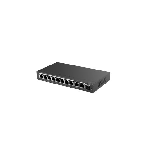 Switch Gestionable L2 Ruijie Rg-es210gs-p 10xrj45 Gb 1x Sfp Ge 8xpoe 120w Gestion En La Nube