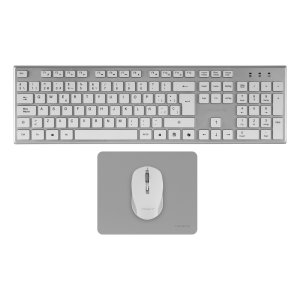 Teclado Mouse Y Alfombrilla Wireless Tacens Zenithwfr Low Profile Tecla Copilot 3200dpi Blanco Frances 2