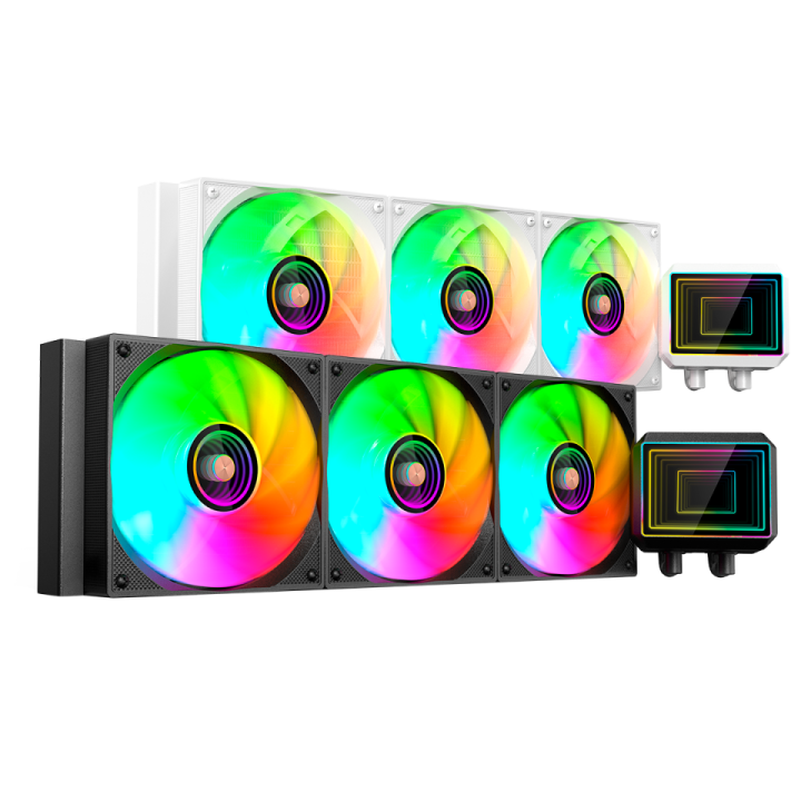Sistema De Refrigeracion Liquida Mars Gaming Ml-two360 3x120mm Argb 600w Tdp Color Negro