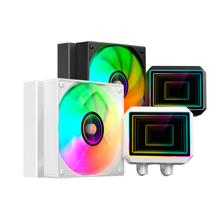 Sistema De Refrigeracion Liquida Mars Gaming Ml-two120w 1x120mm Arg 300w Tdp Color Blanco 