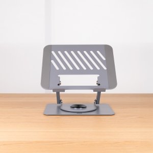 Soporte De Portatil Tooq Ph-dafne-g Elevador Rotacion 360º De 11" A 17" Pleable Gris Oscuro 2