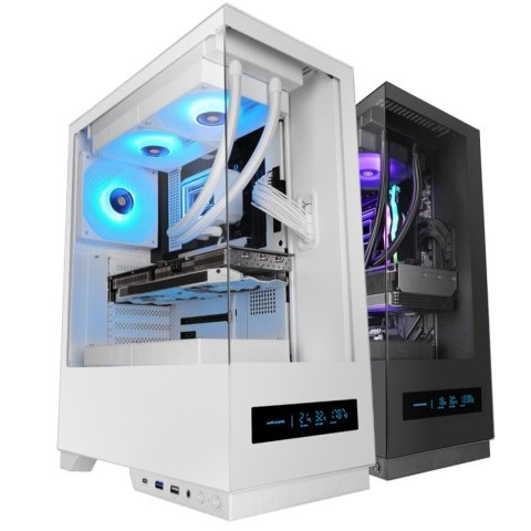 Caja Atx Mars Gaming Mcpulsarw Doble Cristal...