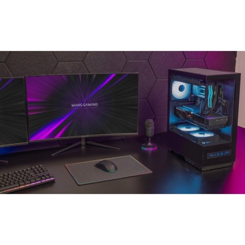 Caja Atx Mars Gaming Mcpulsar Doble Cristal...