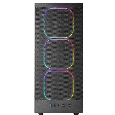 Caja Atx Mars Gaming Mcnebula Lateral Cristal...