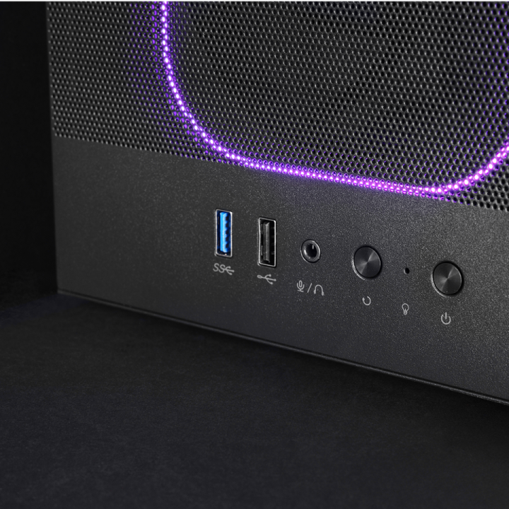 Caja Atx Mars Gaming Mcnebula Lateral Cristal...