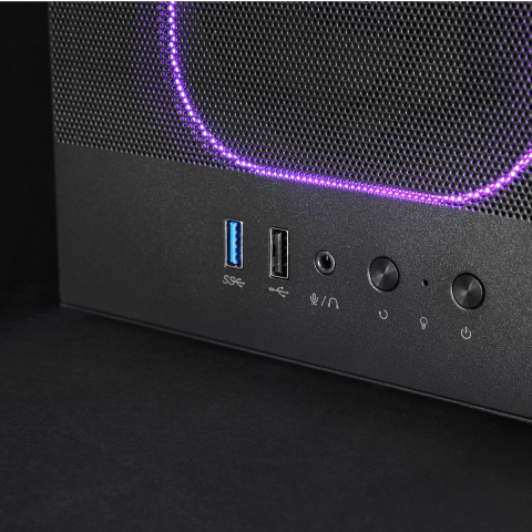 Caja Atx Mars Gaming Mcnebula Lateral Cristal...