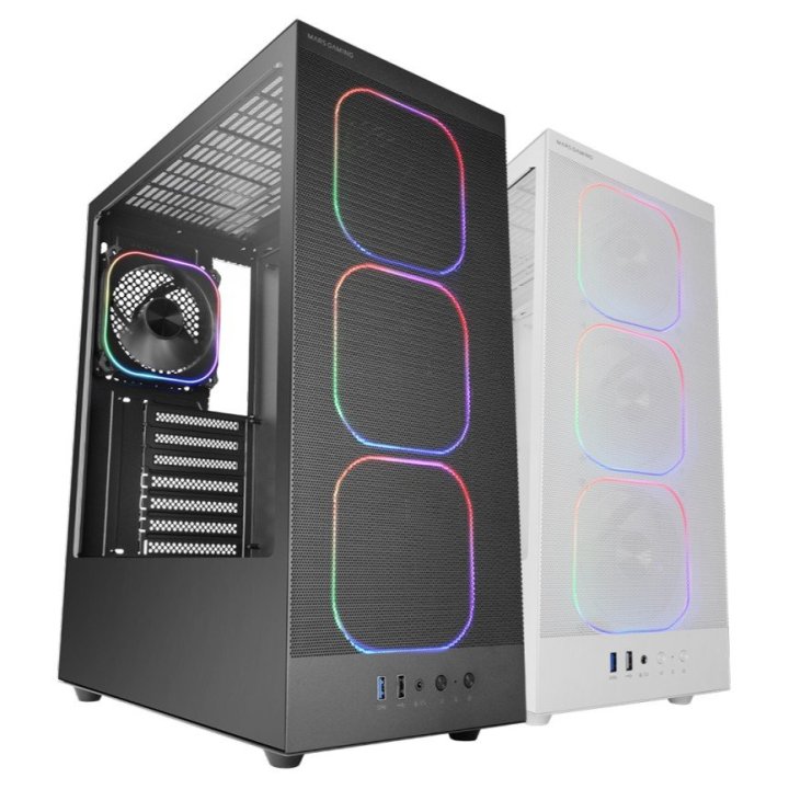 Caja Atx Mars Gaming Mcnebula Lateral Cristal...