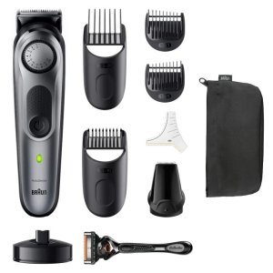 Recortadora De Barba Braun Bt7420 40 Ajustes Corte 0,5 - 10mm Recargable Base De Carga Negro 2