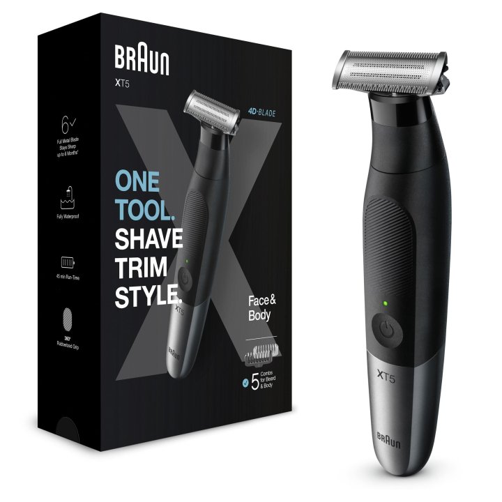 Afeitadora Braun Xt-5100 Para Cara Y Cuerpo 5 Peines Recargable Bolsa
