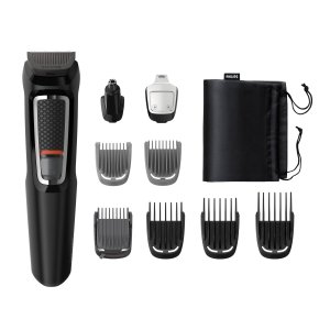 Recortadora De Barba Philips Mg3740 15 8 Peines Guia Recargable Color Negro 2