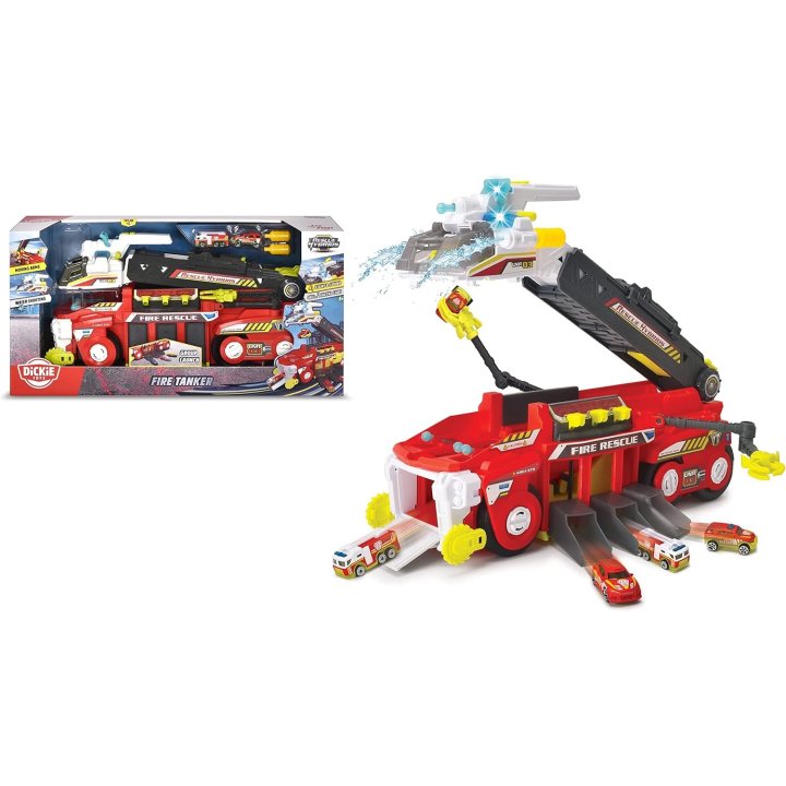 Juguete Dickie Toys Camion De Bomberos Luces Y...