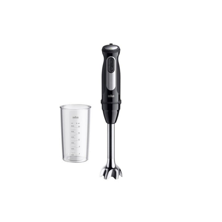 Batidora De Mano Braun Mq55001m 1000w 25 Velocidades Accesorio Vaso Medidor 600ml Negro
