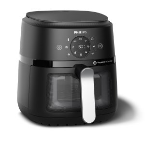 Freidora Por Aire Philips Na221 00 Color Negro 4.2l 1500w Tecnologia Rapidair
