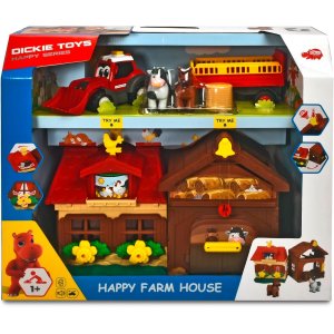 Juguete Dickie Toys Happy Farm Life Tractor Animales Luz...