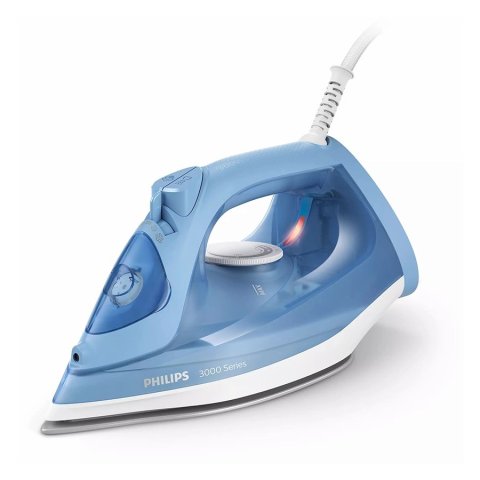 Plancha De Vapor Philips Dst3020 20 Suela Ceramica Antiadherente 160g min Vapor 2200w Color Azul