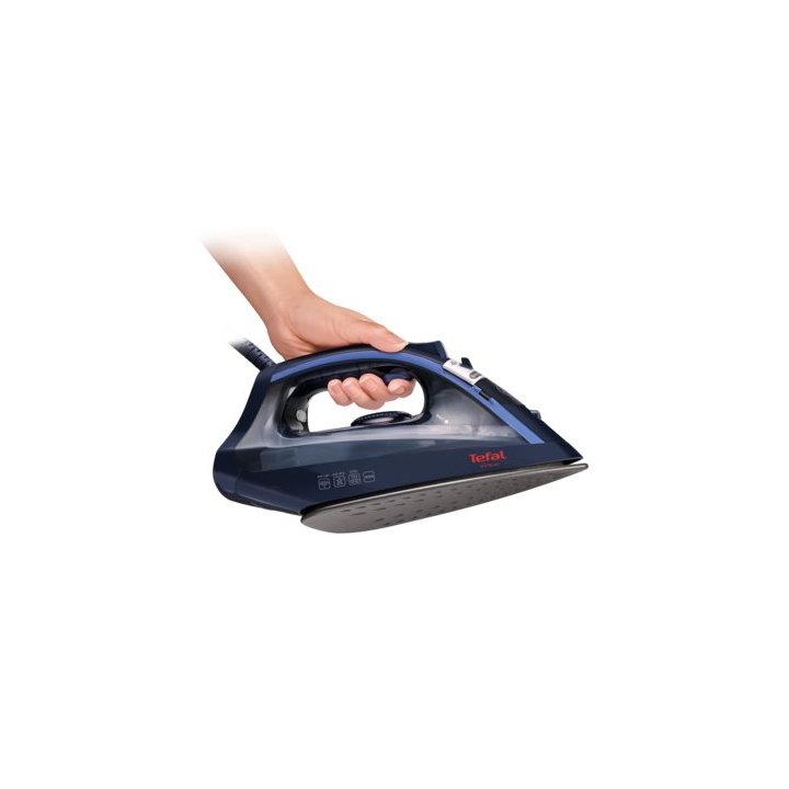 Plancha De Vapor Tefal Fv1713 Suela Antiadherente 24 G min Vapor 2000w Color Azul