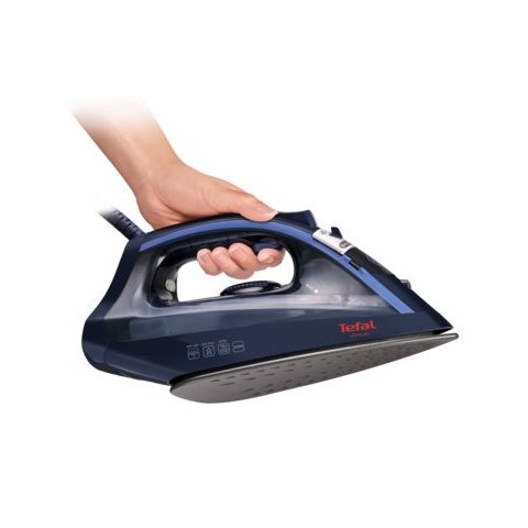 Plancha De Vapor Tefal Fv1713 Suela Antiadherente 24 G min Vapor 2000w Color Azul